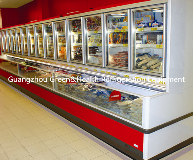 Congélateur d'affichage du supermarché R134a/R22 3000 * 1060 * 2000MM