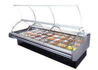 Un réfrigérateur plus frais Front Flip Glass Door d'épicerie de viande d'affichage ouvert de boucherie