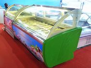 Réfrigérateur à faible bruit d'affichage de crème glacée de Gelato de 10 casseroles avec le matériel d'acier inoxydable