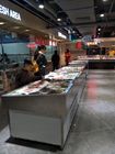 poissons d'étalage de poissons congelés par affichage de poissons de 2m contre pour l'affichage de supermarché