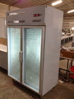 Congélateur droit commercial vertical avec le grand réfrigérant R134/R404 de capacité