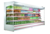 Réfrigérateur droit commercial d'affichage, longueur multi à distance du réfrigérateur 10m de plate-forme
