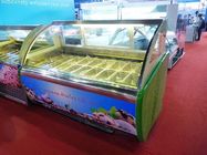 Réfrigérateurs économiseurs d'énergie d'affichage de crème glacée avec 20 casseroles -22 - OEM de 18 °C