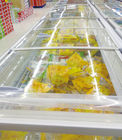 Réfrigérateur inoxydable d'île, degré du congélateur -18 d'île de supermarché