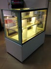 Double réfrigérateur en verre de porte de dessert 1,2 mètres, congélateur R134a d'affichage du gâteau 540W