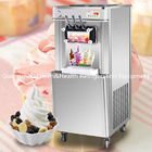Crème glacée molle de service de 3 saveurs faisant à machine avec l'acier inoxydable la garantie de 1 an