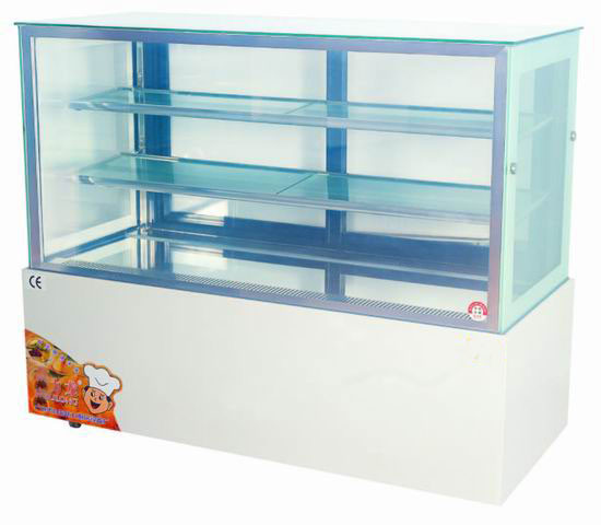 1,5 mètre le réfrigérateur vertical 660W, étagère du congélateur 3 d'affichage de gâteau avec le verre dur