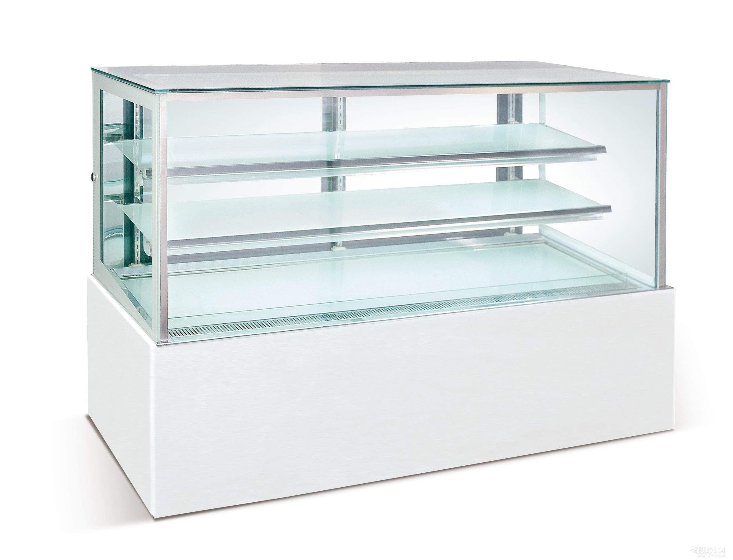Double réfrigérateur en verre de porte de dessert 1,2 mètres, congélateur R134a d'affichage du gâteau 540W