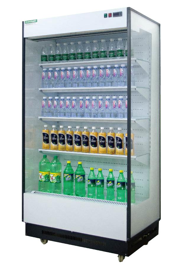 Verre ouvert de courbe de réfrigérateur de Multideck de matériel de réfrigération de supermarché