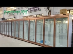 Upright Commercial Beverage Drink Chiller With Double Glass Door