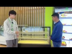 Front Open Cake Display Freezer de verre de soi-même contenir