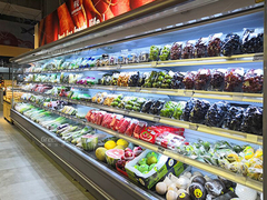 Grand refroidisseur multi-étagère à froid ouvert automatique - type dégivrage