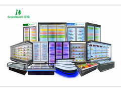 Réfrigérateur commercial ventilateur refroidisseur boissons réfrigérateur refroidisseur ouvert avec rideau d'air