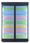 Hauts refroidisseurs commerciaux plats de boisson de dessus de porte en verre de transparent pour le magasin