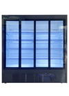 Réfrigérateur commercial d'affichage de Multideck de réfrigérateur en verre courant silencieux de porte pour des boissons