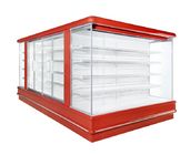 Réfrigérateurs droits Danfoss 4450*2370*2060 de plate-forme ouverte de congélateur d'affichage
