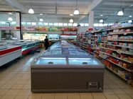 Automatique dégivrez le rendement élevé réfrigérant libre de CFC de congélateur d'île de supermarché