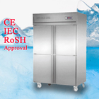 0°C - 10°C congélateur vertical commercial équipement de réfrigération réfrigérateur en acier inoxydable