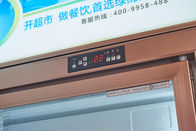 Étalage en verre de réfrigérateur d'affichage de porte avec le contrôleur de température de Digital