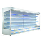 4 couches de réfrigérateur ouvert de Multideck avec le verre de Temperd ou les étagères en acier peintes