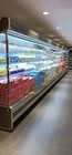 Réfrigérateur ouvert en acier peint de Multideck, réfrigérateur d&amp;#39;affichage de produits laitiers de supermarché