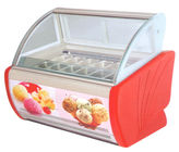 Congélateur portatif d'affichage de crème glacée avec le système de refroidissement sous le fond