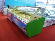 Réfrigérateurs économiseurs d'énergie d'affichage de crème glacée avec 20 casseroles -22 - OEM de 18 °C