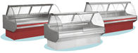 Stockez le CE libre ROHS de compteur de réfrigérateur d'affichage de viande de Frost avec le verre incurvé