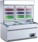 Réfrigérateur ouvert de Multideck de cartel pour le fruit/congélateur végétal de crème de /Ice