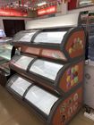 Double congélateur en verre d'affichage de crème glacée de la porte R404a de supermarché