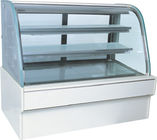 boulangerie de 220v 800w/réfrigérateur bas d'affichage gâteau de marbre de pain deux couches
