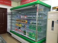 Réfrigérateur vert d'affichage de Multideck, capacité de réfrigérateurs d'épicerie grande