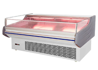 Réfrigérateur ouvert de fan de viande de congélateur de nourriture universelle faite sur commande d'étalage construit dans le système
