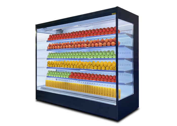 Réfrigérateur ouvert de plate-forme multi de réfrigérateur de supermarché pour le légume fruit d'affichage