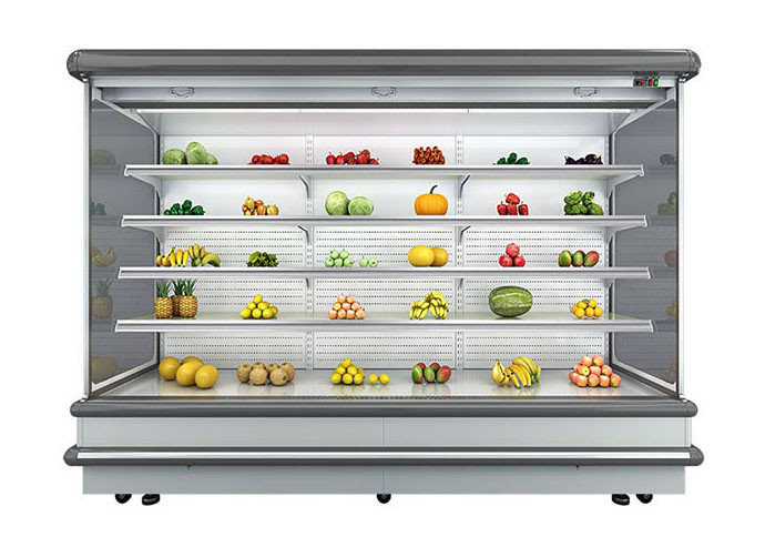 Un système distant plus frais d'affichage ouvert de contrôleur de Digital Supermarket Fridge Fruit et végétal