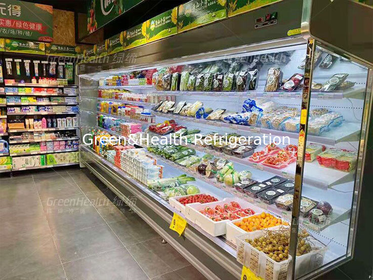 Réfrigérateur végétal Multideck Juice Fruit Mall Refrigerator d'air ouvert
