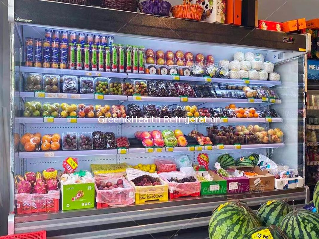 Réfrigérateur végétal Multideck Juice Fruit Mall Refrigerator d'air ouvert