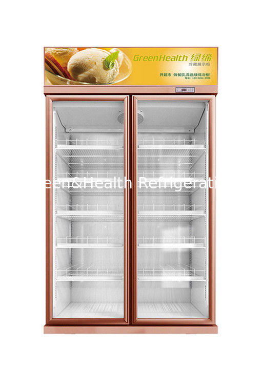 Refroidisseur adapté aux besoins du client de 1 2 3 portes en verre pour n'affiche aucun réfrigérateur commercial de boissons froides de brouillard