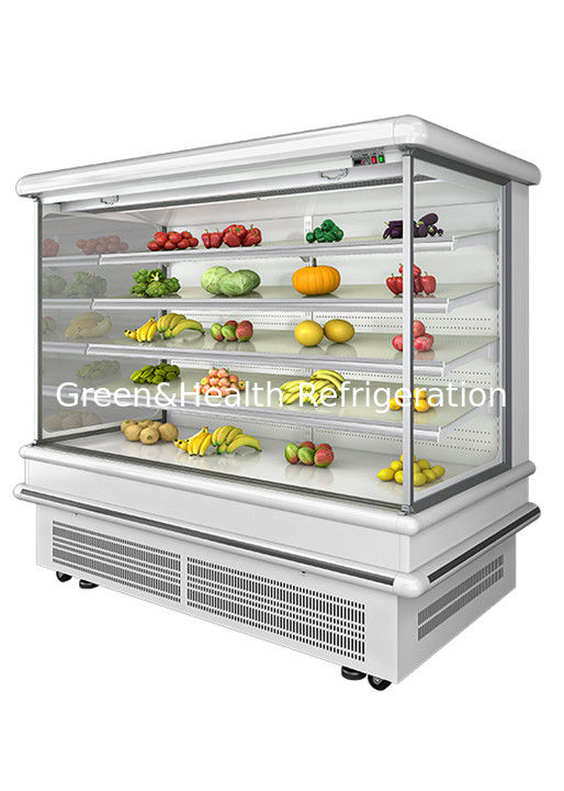 2.5m réfrigérateur ouvert multi-étage avec ventilateur dynamique et dégivrage automatique pour réfrigérateur mural