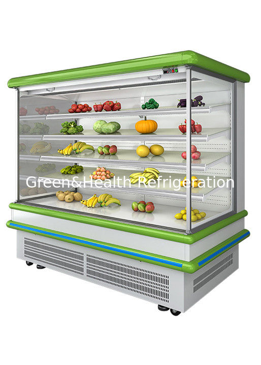 2.5m réfrigérateur ouvert multi-étage avec ventilateur dynamique et dégivrage automatique pour réfrigérateur mural