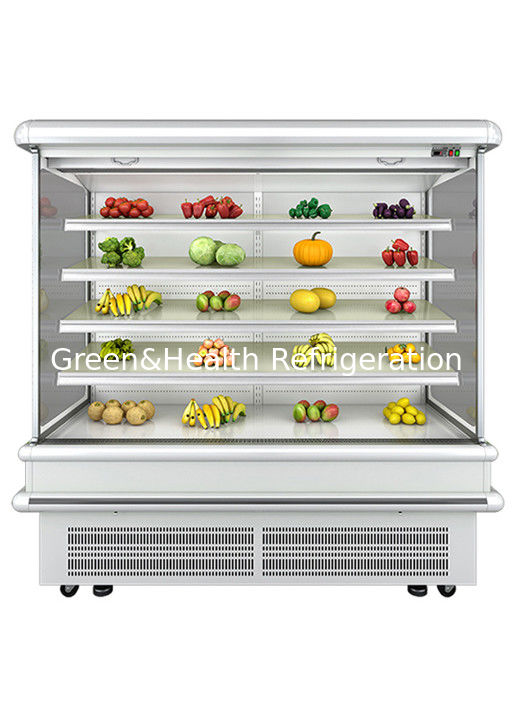 2.5m réfrigérateur ouvert multi-étage avec ventilateur dynamique et dégivrage automatique pour réfrigérateur mural