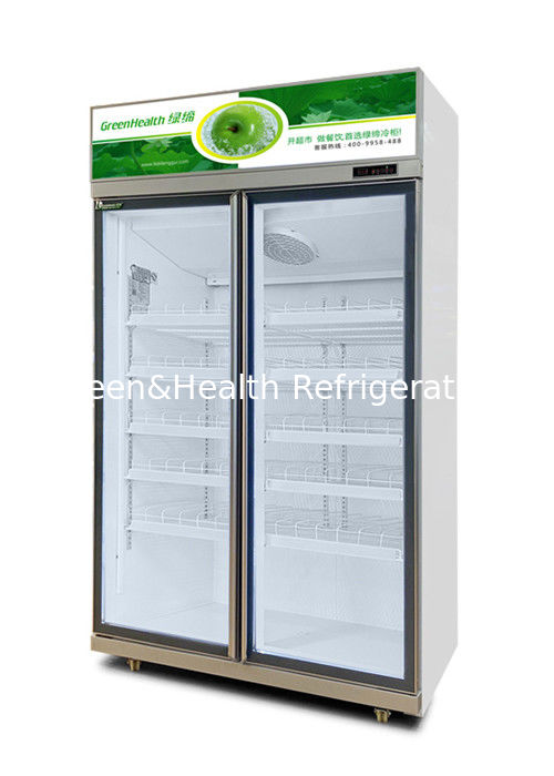 Refroidisseur de boissons commerciaux avec porte en verre triple puissance 1050W et capacité 1530L pour les supermarchés