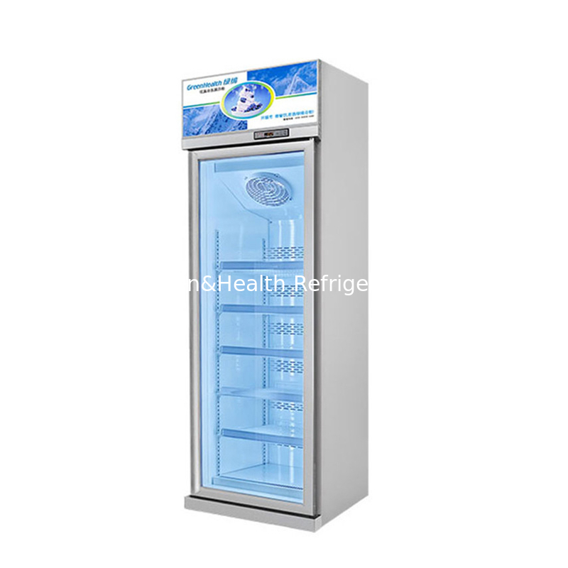 Système de refroidissement par ventilateur 3 portes congélateur à porte verticale en verre avec compresseur Wanbao