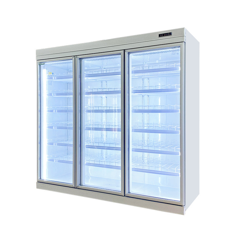 Congélateur vertical commercial sans gel avec roues de portes 2/3/4/5