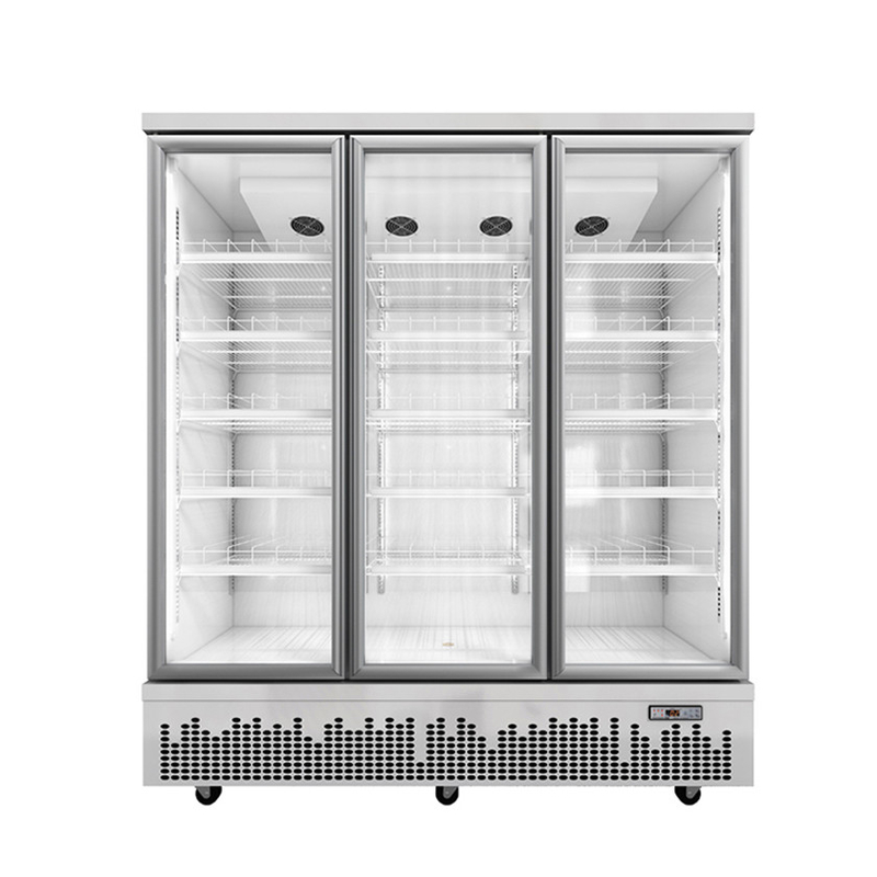 Boutique utilise porte en verre boissons refroidisseur de boissons pour les espaces commerciaux modernes