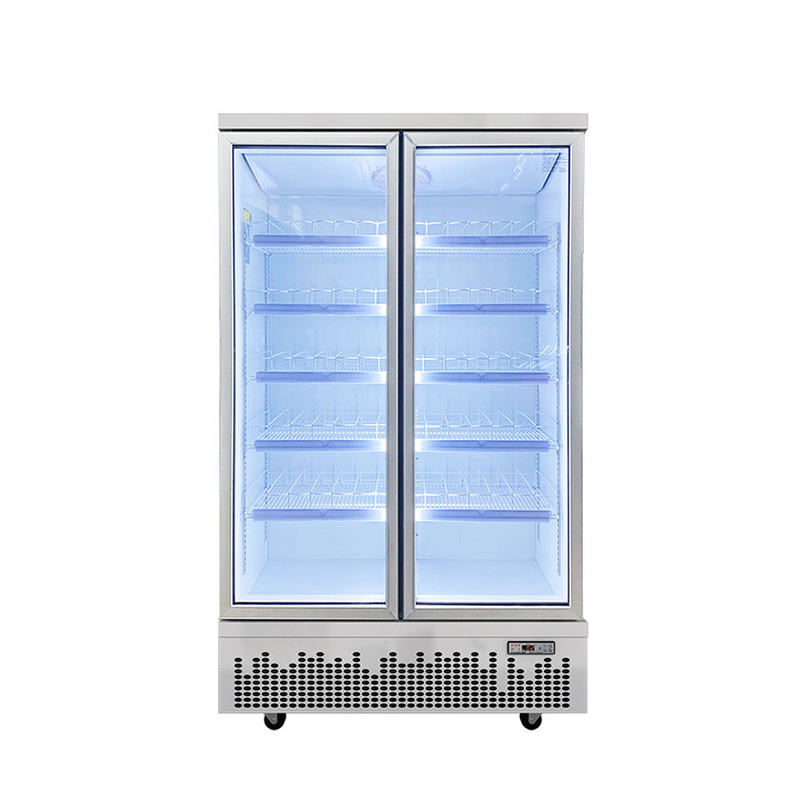Boutique utilise porte en verre boissons refroidisseur de boissons pour les espaces commerciaux modernes