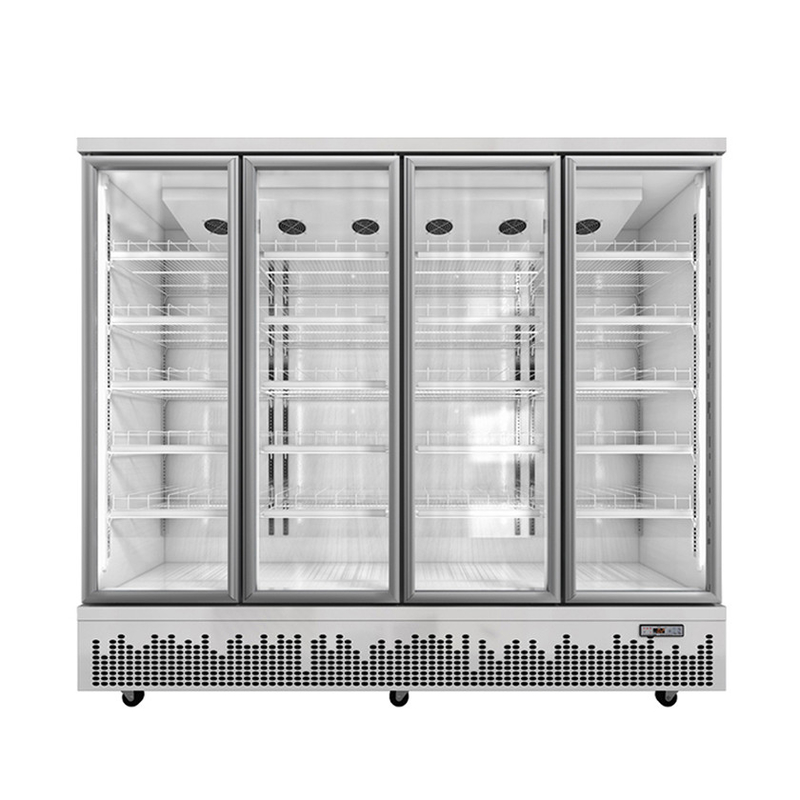 Boutique utilise porte en verre boissons refroidisseur de boissons pour les espaces commerciaux modernes
