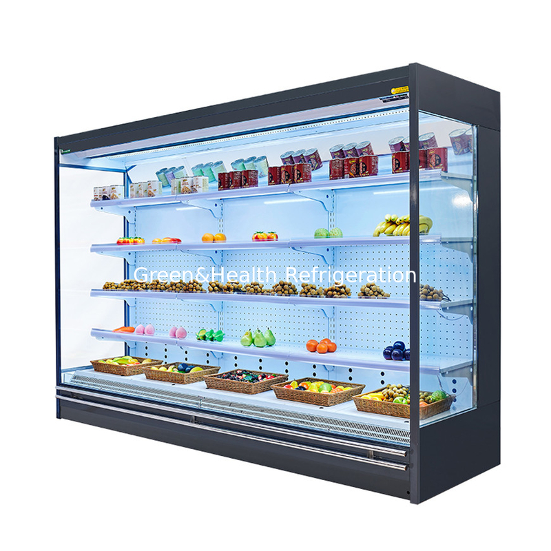 Affichage ouvert réfrigérateur refroidissement pour les aliments et boissons frais Affichage de la température 2-8C
