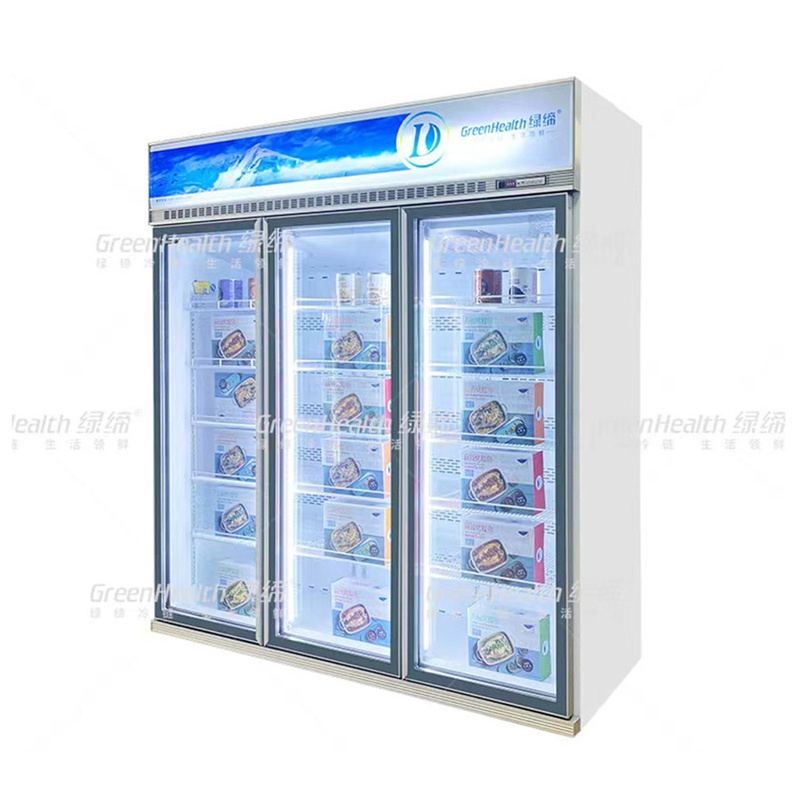 Économie d'énergie Display commercial personnalisable congélateur Pour la conservation des produits alimentaires