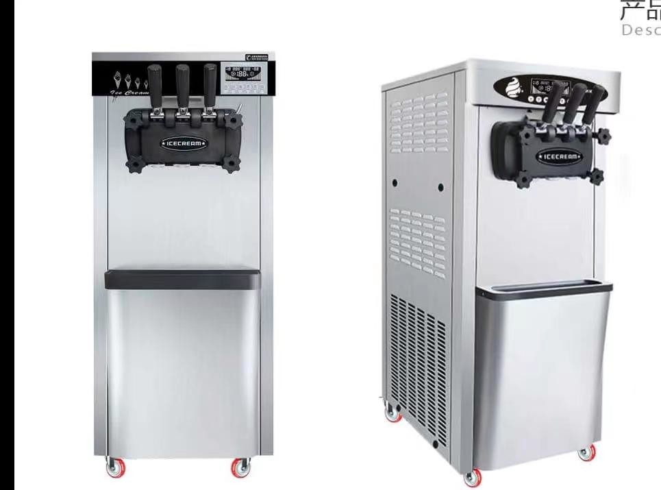 Machines de fabrication de crème glacée à trois saveurs